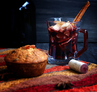 Glühwein und Muffin