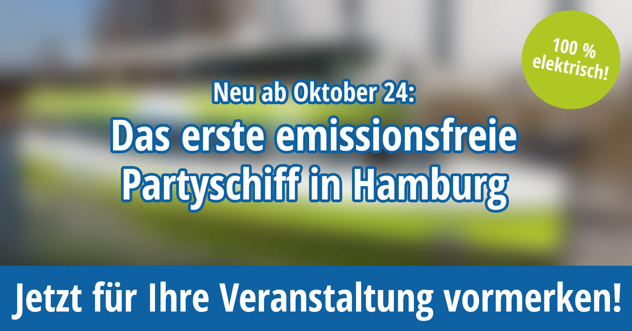 Mieten Sie das erste ElektroSchiff in Hamburg!