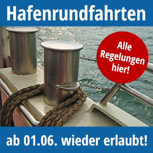 Hafenrundfahrt in Hamburg ab 01.06.21 wieder erlaubt