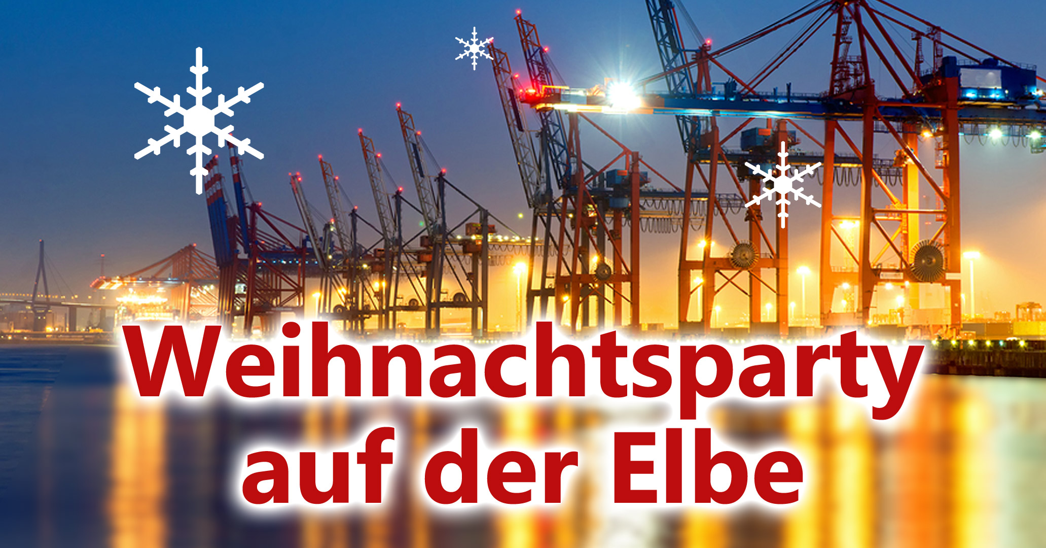 Weihnachtsfeier auf einem Partyschiff in Hamburg